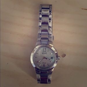 Delicate simplistic silver watch